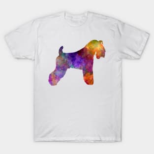 kerry Blue Terrier  in watercolor T-Shirt